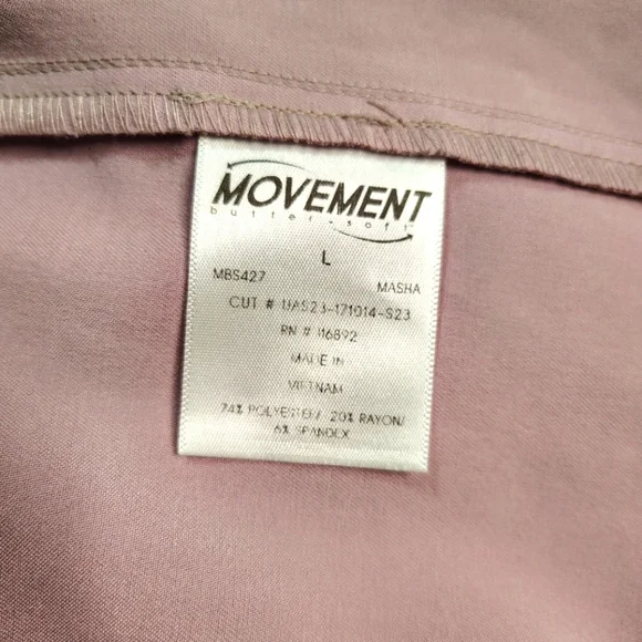 Movement by Butter Soft Mintaka scrub top, shirt collar, size L,mauve pink. - Picture 17 of 17
